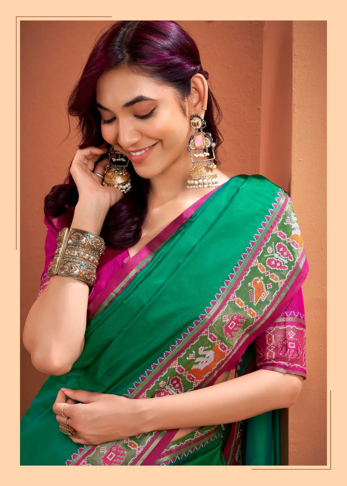 Buy Premium Silk With Patola Saree in Surat - Reseller Bazzar